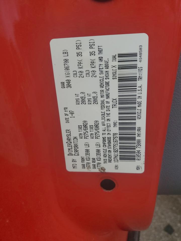 1D7HU18277S167978 2007 Dodge Ram 1500 St