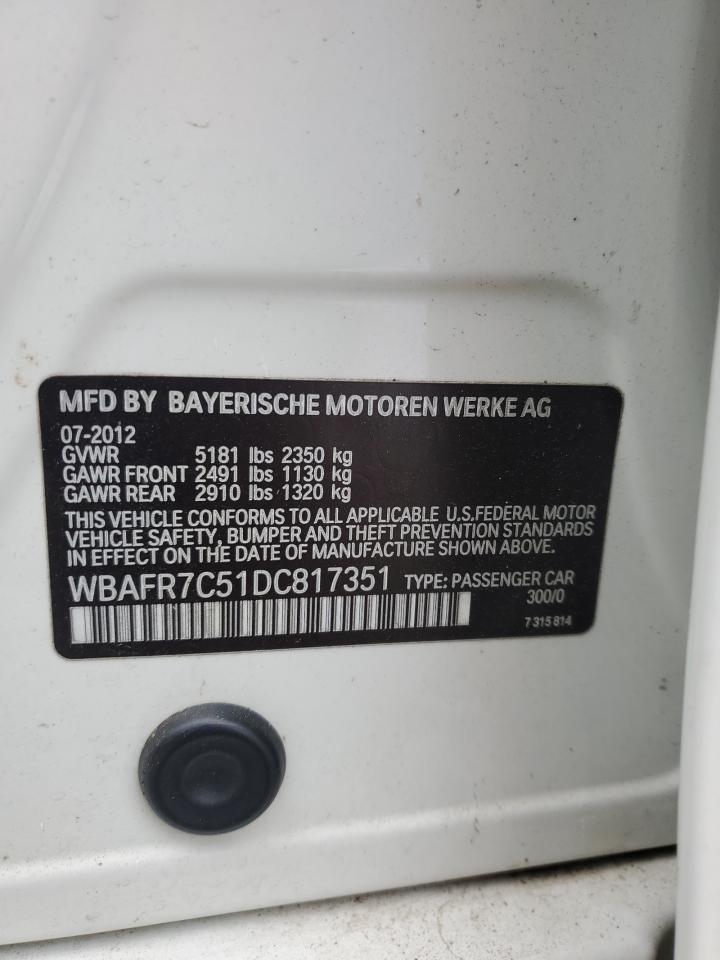 WBAFR7C51DC817351 2013 BMW 535 I