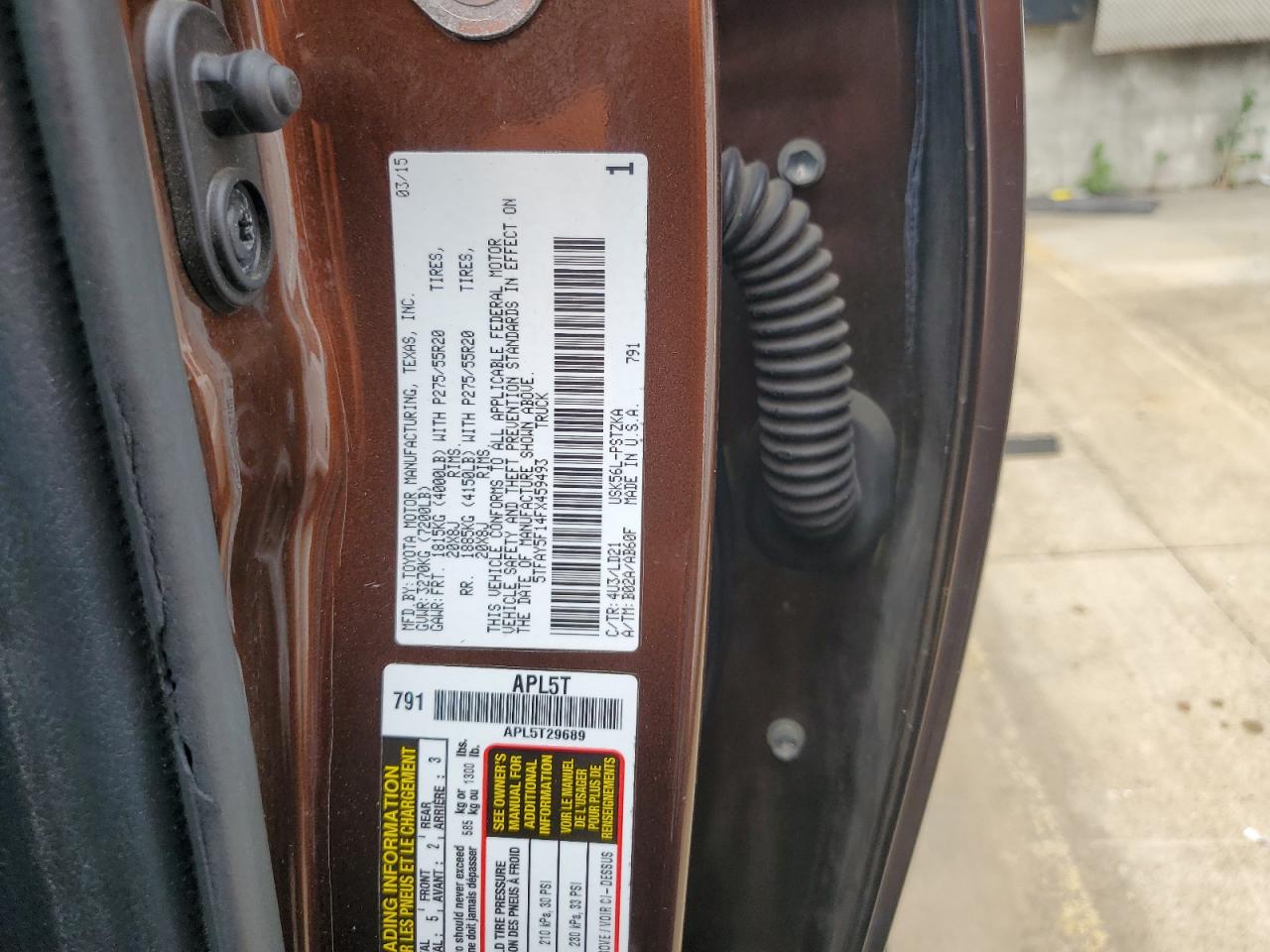 5TFAY5F14FX459493 2015 Toyota Tundra Crewmax 1794