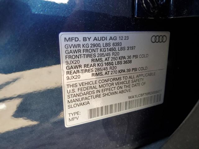 VIN WA1LCBF70RD009477 2024 Audi Q7, Premium Plus no.13