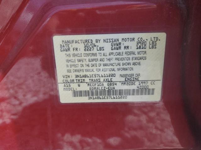 2007 Nissan Sentra 2.0 VIN: 3N1AB61E57L611220 Lot: 58429734