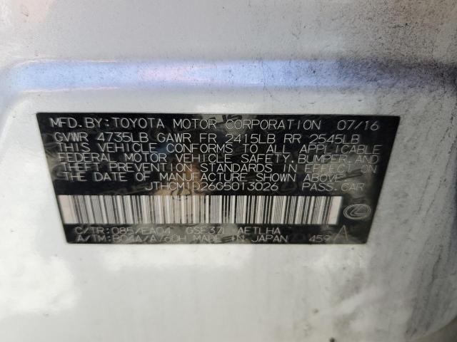 2016 Lexus Is 300 VIN: JTHCM1D26G5013026 Lot: 60135214