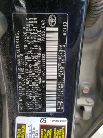 VIN 4T1B11HK1JU656893 2018 Toyota Camry, L no.13