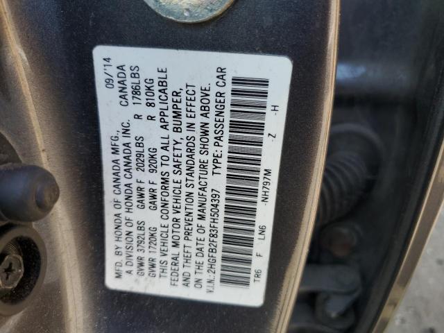 2HGFB2F83FH504397 2015 HONDA CIVIC - Image 12