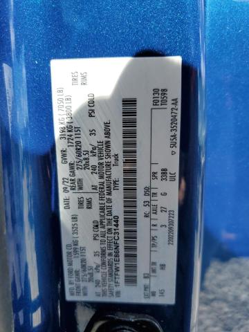 2022 Ford F150 Supercrew VIN: 1FTFW1E86NFC31440 Lot: 60696654