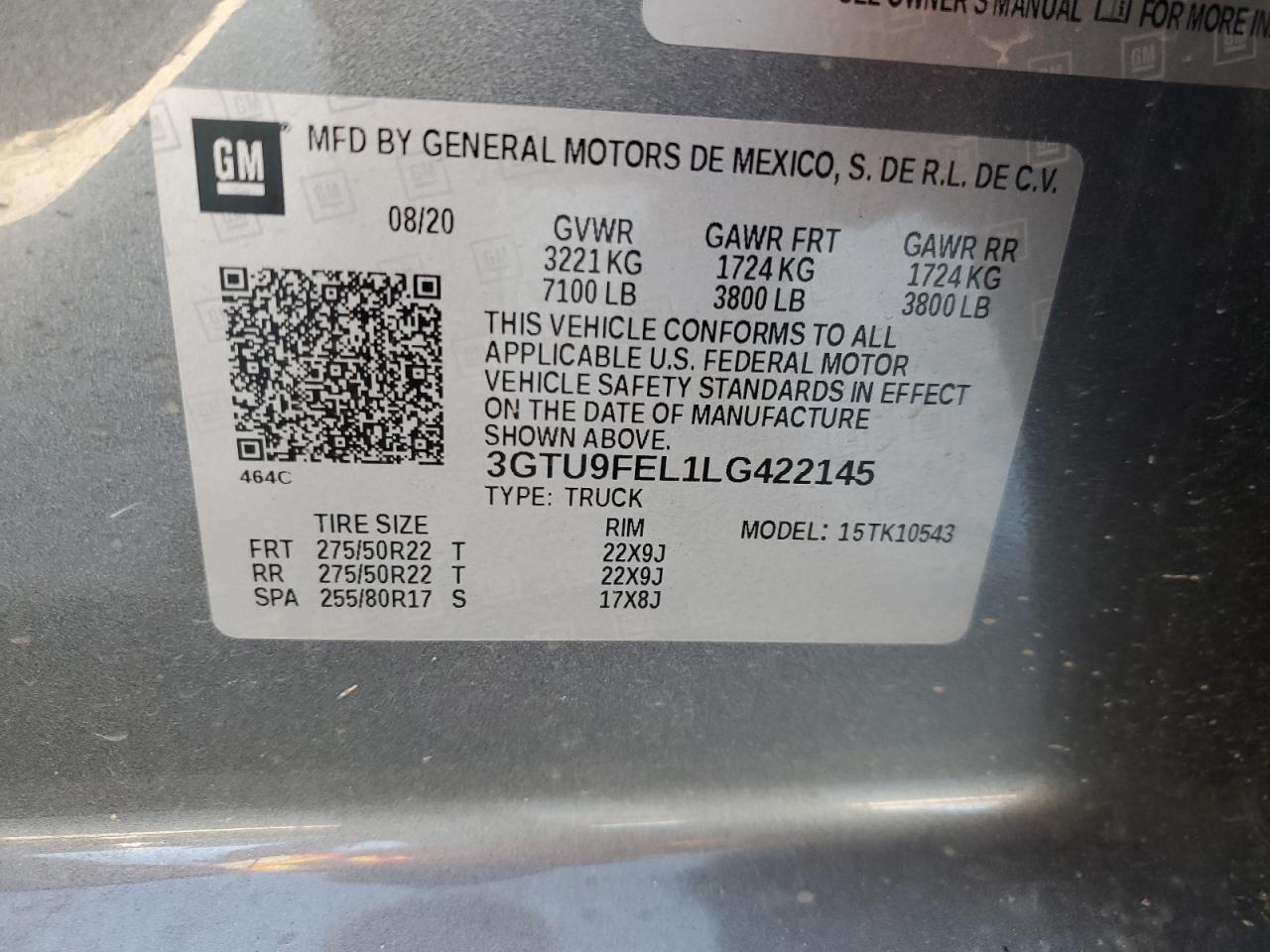 3GTU9FEL1LG422145 2020 GMC Sierra K1500 Denali