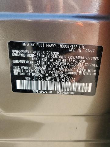 2017 Subaru Forester 2.5I Touring VIN: JF2SJAWC8HH543074 Lot: 60653254
