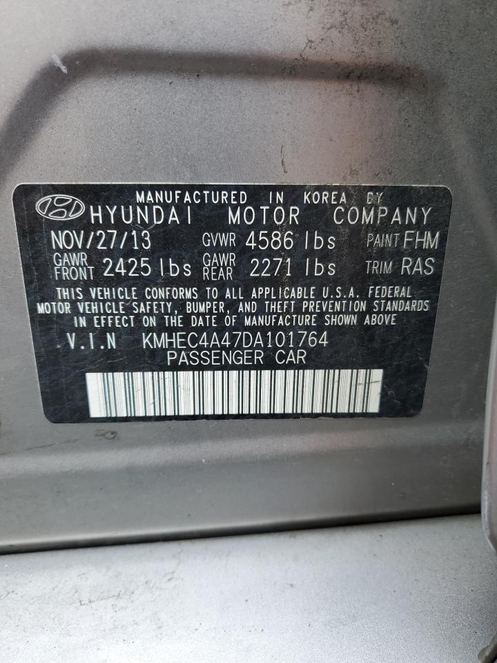 KMHEC4A47DA101764 2013 Hyundai Sonata Hybrid
