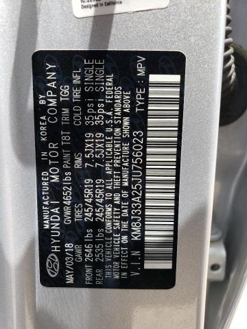 2018 Hyundai Tucson Value VIN: KM8J33A25JU756023 Lot: 58509494