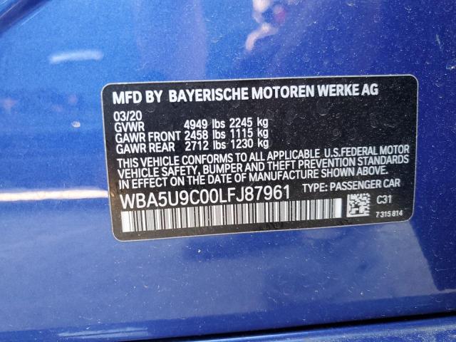 2020 BMW M340Xi VIN: WBA5U9C00LFJ87961 Lot: 57211144