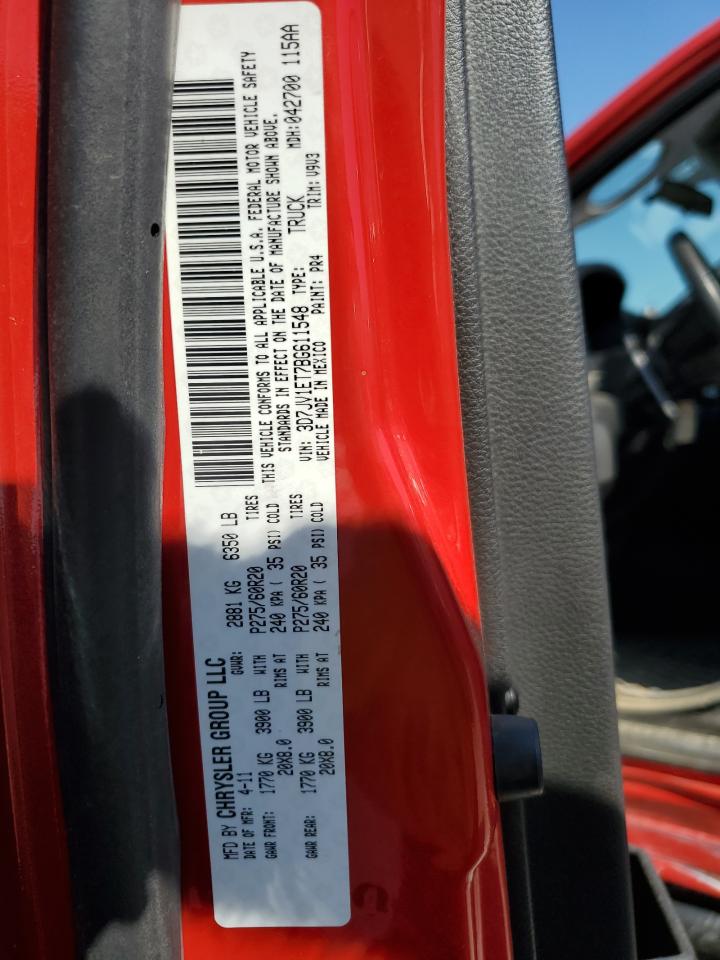 3D7JV1ET7BG611548 2011 Dodge Ram 1500