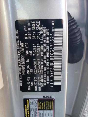 2016 HYUNDAI SANTA FE S - 5XYZUDLB1GG371625