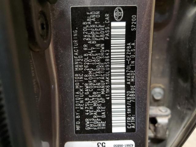 VIN 4T1K61AK0LU958643 2020 Toyota Camry, Xse no.12