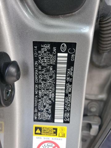 2015 Lexus Es 350 VIN: JTHBK1GG1F2176675 Lot: 60058354