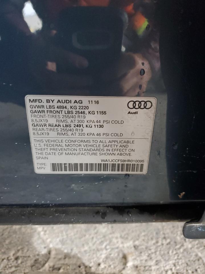 WA1JCCFS9HR010095 2017 Audi Q3 Premium Plus