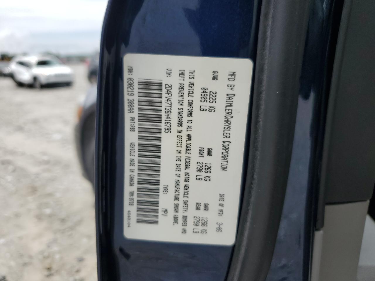 2D4FV47T36H416795 2006 Dodge Magnum Se