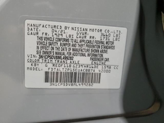 2021 Nissan Kicks Sr VIN: 3N1CP5DV8ML499282 Lot: 58893744