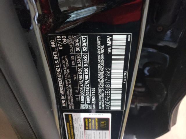 2018 Mercedes-Benz Gls 450 4Matic VIN: 4JGDF6EE6JB171862 Lot: 58934344