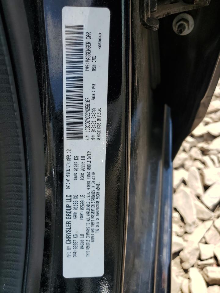 1C3CDZAG2CN256167 2012 Dodge Avenger Se