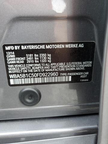 VIN WBA5B1C50FD922960 2015 BMW 5 Series, 535 I no.12