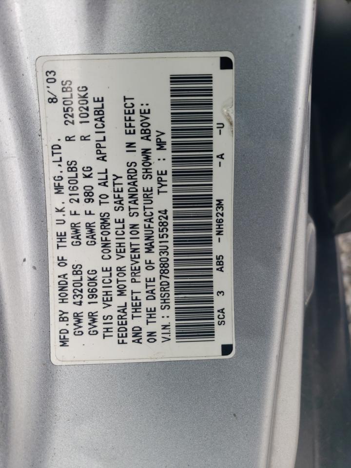 SHSRD78803U155824 2003 Honda Cr-V Ex