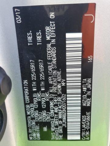 2017 Lexus Nx 200T Base VIN: JTJYARBZ0H2071602 Lot: 61276824