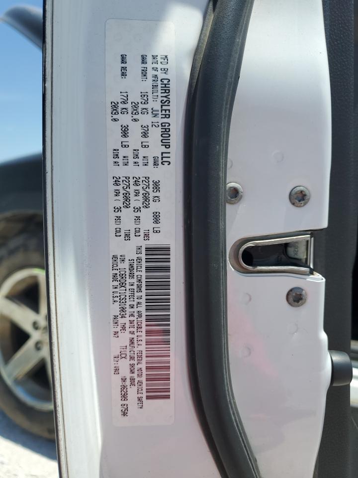 1C6RD6KT1CS310034 2012 Dodge Ram 1500 St