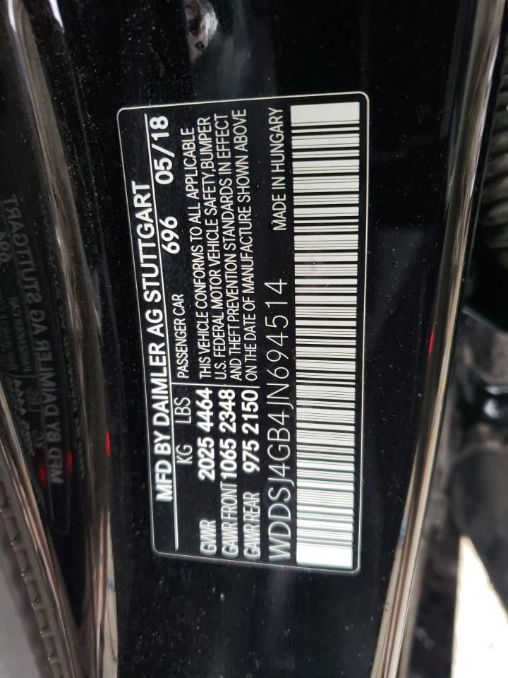 WDDSJ4GB4JN694514 2018 Mercedes-Benz Cla 250 4Matic