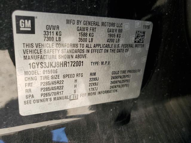 2017 CADILLAC ESCALADE E - 1GYS3JKJ8HR172001