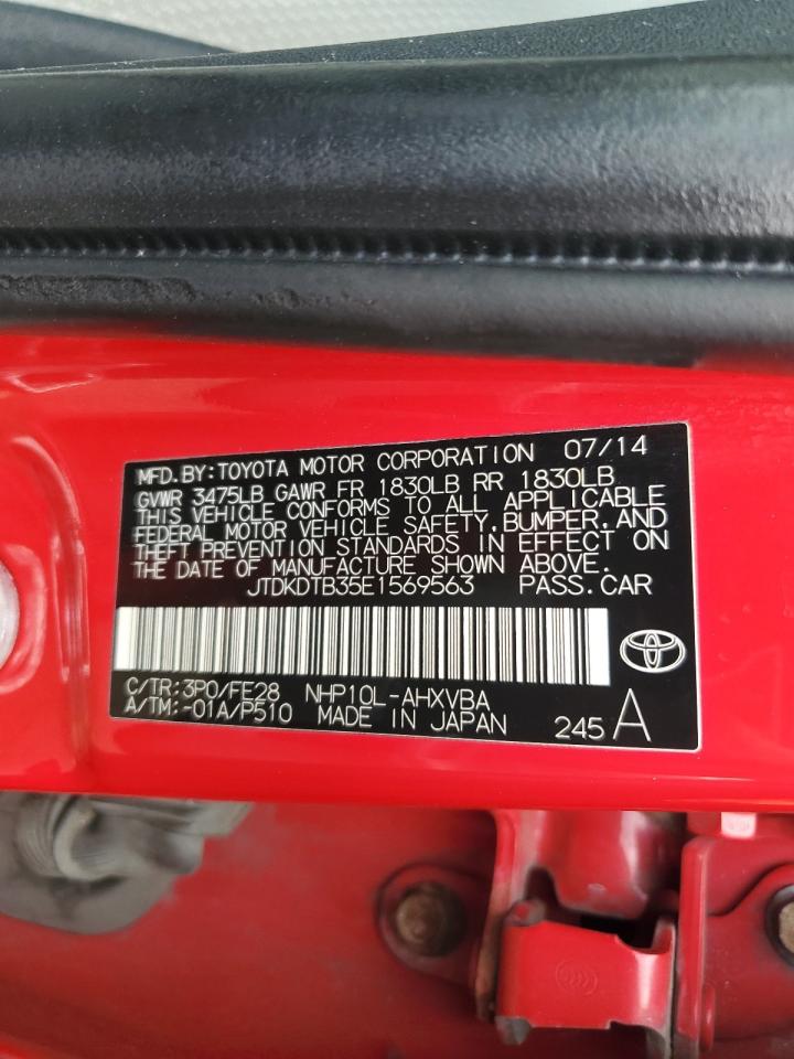 JTDKDTB35E1569563 2014 Toyota Prius C