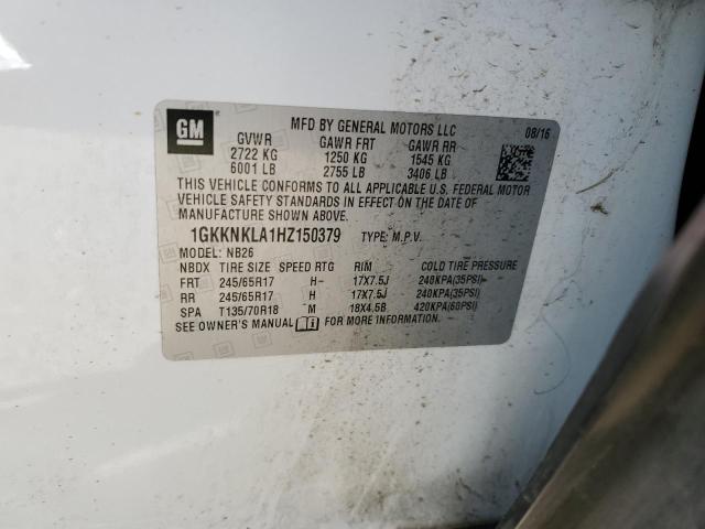 2017 GMC Acadia Sle VIN: 1GKKNKLA1HZ150379 Lot: 57732144