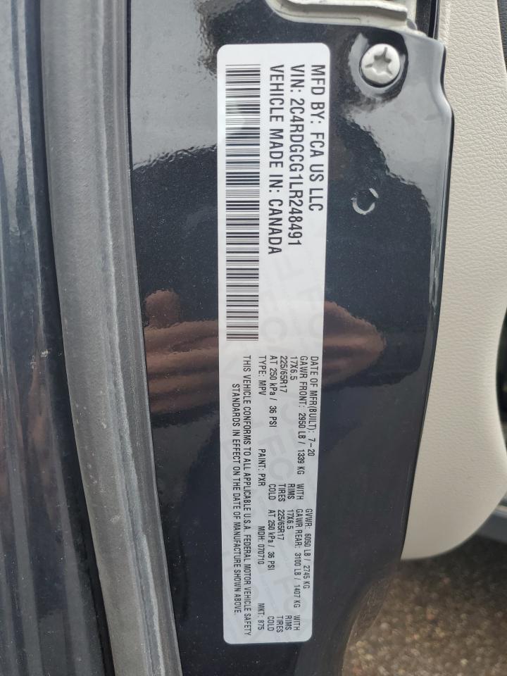 2C4RDGCG1LR248491 DODGE CARAVAN 2020