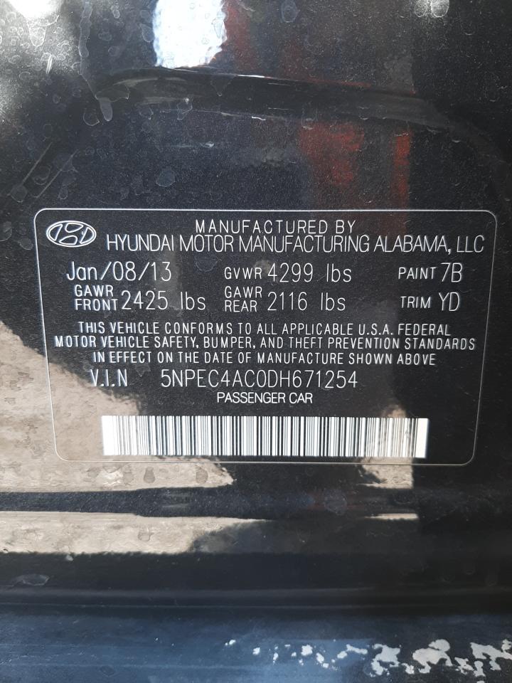 5NPEC4AC0DH671254 2013 Hyundai Sonata Se