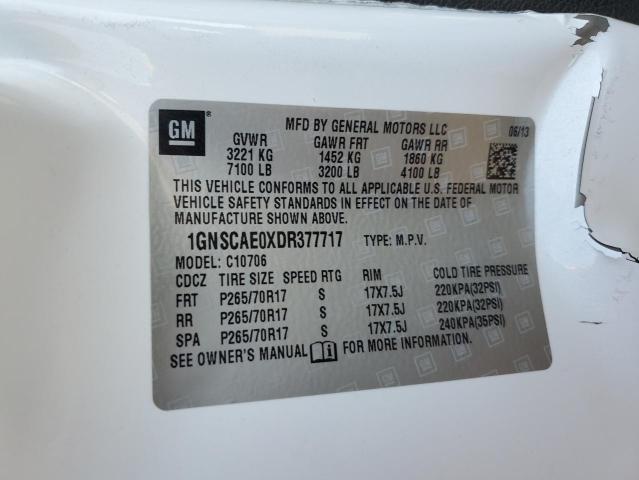 2013 Chevrolet Tahoe C1500 Ls VIN: 1GNSCAE0XDR377717 Lot: 56627664