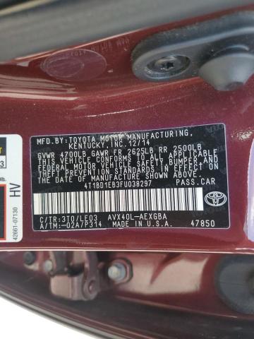 2015 Toyota Avalon Hybrid VIN: 4T1BD1EB3FU038297 Lot: 60159604