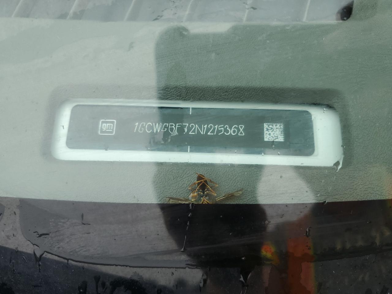 1GCWGBF72N1215368 2022 Chevrolet Express G2500