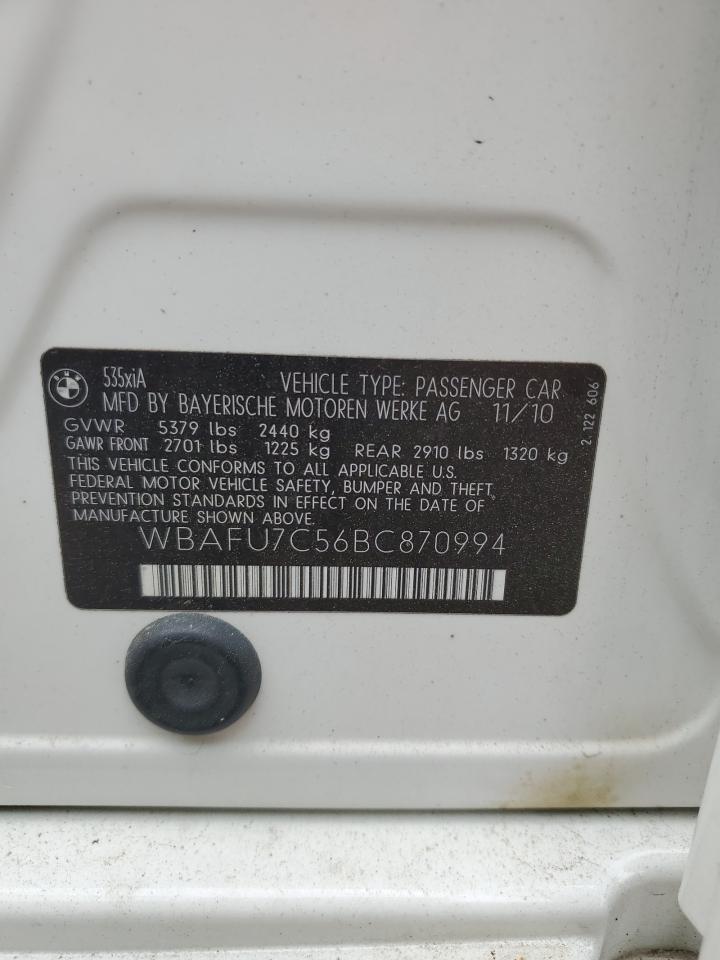 WBAFU7C56BC870994 2011 BMW 535 Xi