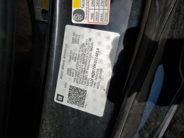 2019 Chevrolet Camaro Ss VIN: 1G1FH1R72K0114814 Lot: 57698574