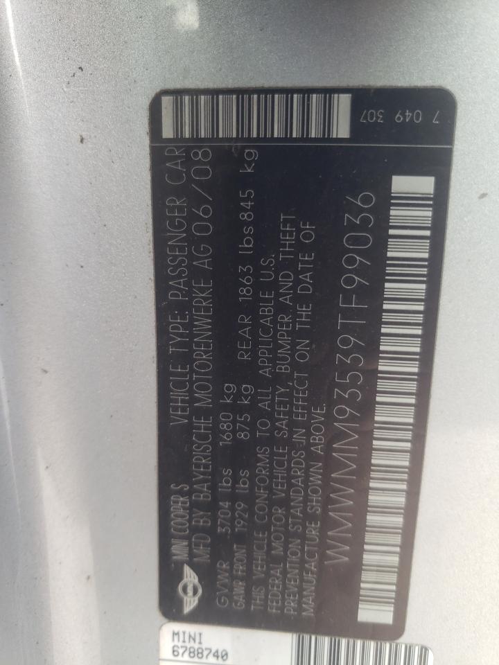 WMWMM93539TF99036 2009 Mini Cooper Clubman Jcw