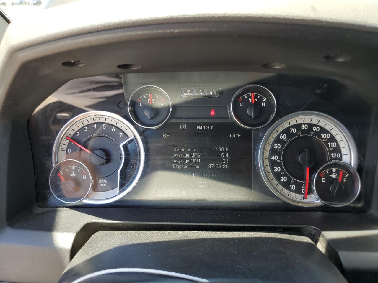 1C6RR7LT4DS573478 2013 Ram 1500 Slt