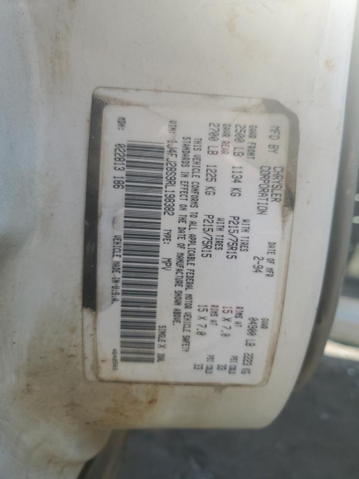 1J4FJ28S9RL198382 1994 Jeep Cherokee Se