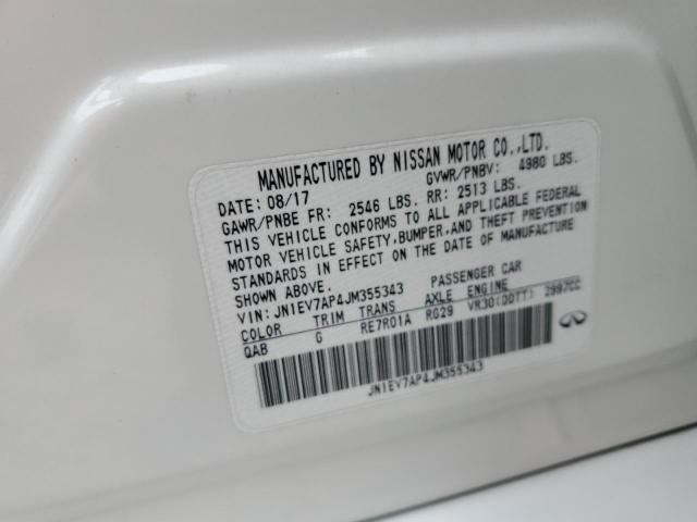 2018 INFINITI Q50 LUXE - JN1EV7AP4JM355343
