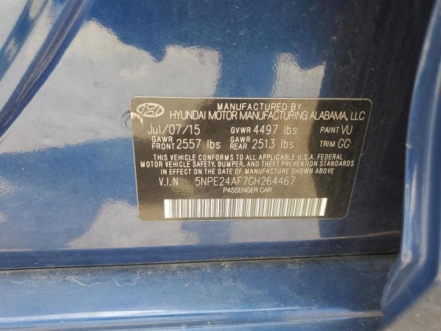 2016 Hyundai Sonata Se VIN: 5NPE24AF7GH264467 Lot: 60767104