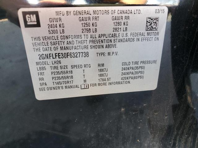 2GNFLFE30F6327738 2015 Chevrolet Equinox Lt