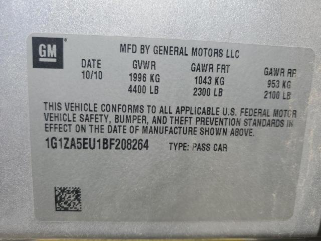 2011 CHEVROLET MALIBU LS 1G1ZA5EU1BF208264  58867674