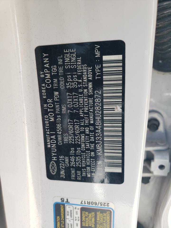 KM8J33A48HU282872 2017 Hyundai Tucson Limited