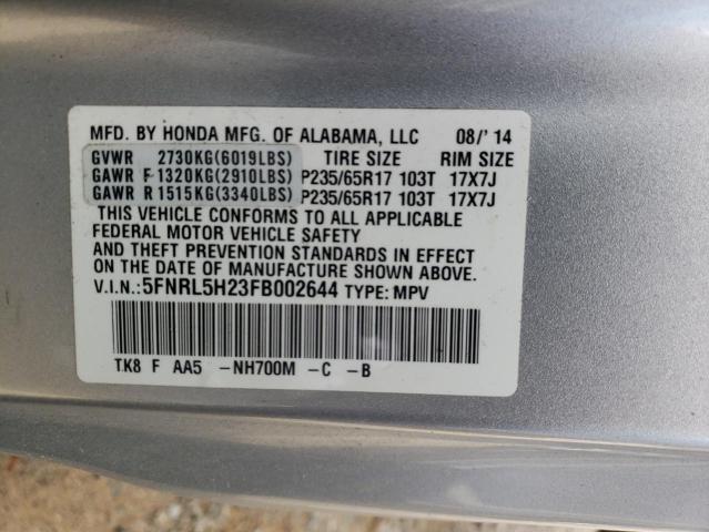 2015 Honda Odyssey Lx VIN: 5FNRL5H23FB002644 Lot: 56730044