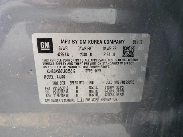 2020 Buick Encore Preferred VIN: KL4CJASB8LB025312 Lot: 58643374