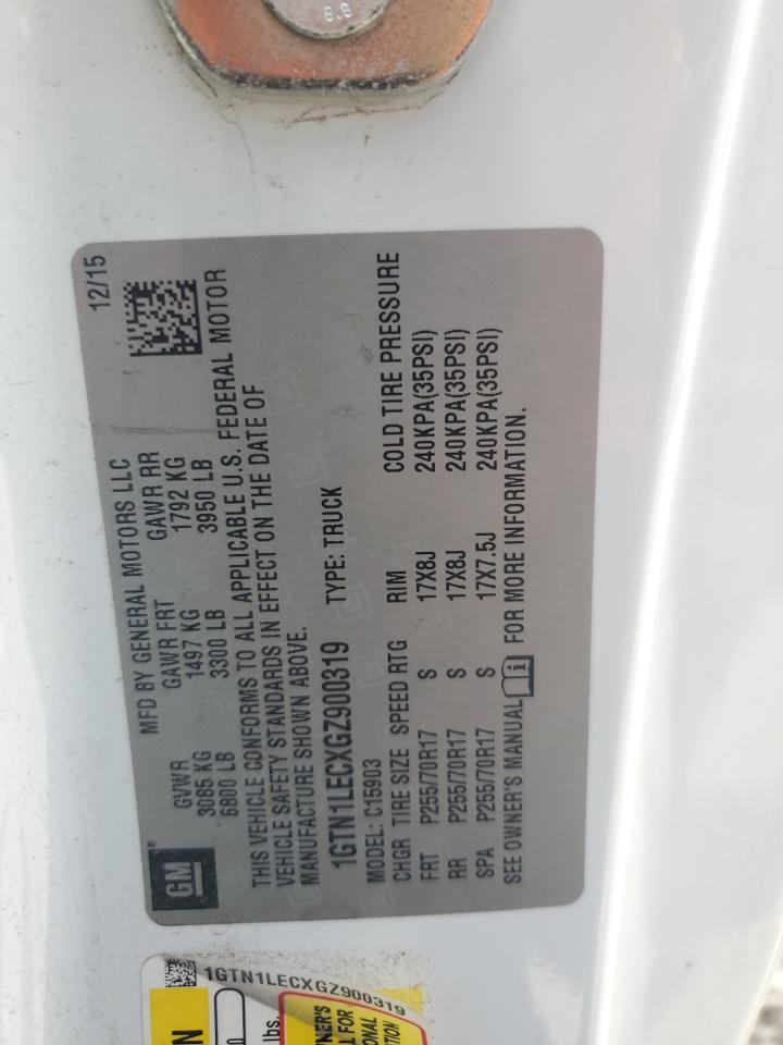 1GTN1LECXGZ900319 2016 GMC Sierra C1500