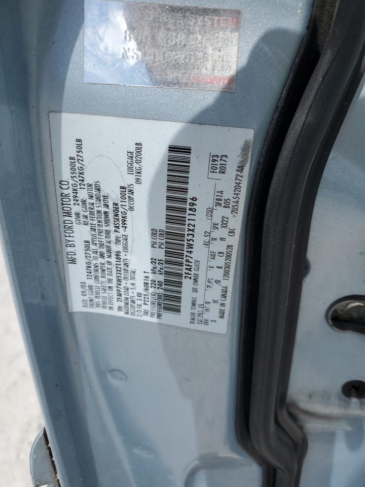 2FAFP74W53X211896 2003 Ford Crown Victoria Lx